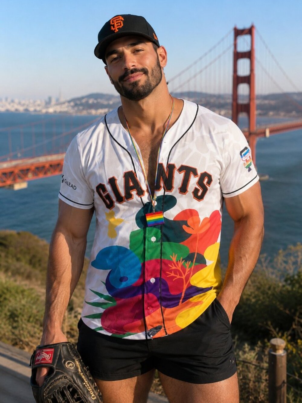 San Francisco Giants 2026 Gay Pride Baseball Jersey Large - LGBTQ Queer Shirt Lg